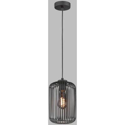 SCHÖNER WOHNEN-KOLLEKTION Cage Pendellampe 16cm Ø, 150cm hoch, beige SCHÖNER WOHNEN-KOLLEKTION Cage Pendellampe 16cm Ø, 150cm hoch, beige