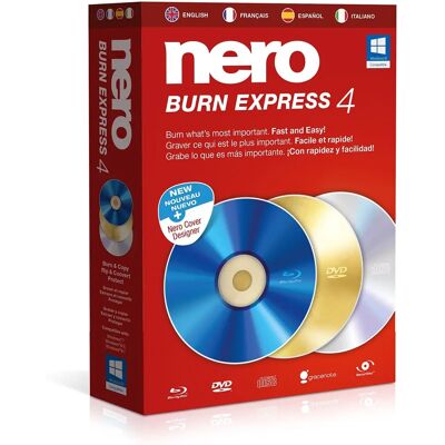 Nero Burn Express 4 - Logiciel de Données & Médias - Publicité Nero Burn Express 4 - Logiciel de Données & Médias - Publicité