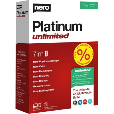 Nero Platinum 365 - Suite multimédia complète pour 1 PC Nero Platinum 365 - Suite multimédia complète pour 1 PC