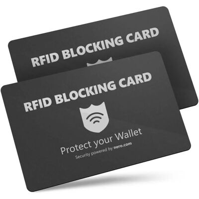Nero EMEA RFID Blocker - RFID Blocker-kort - Svart - RFID Produkt Nero EMEA RFID Blocker - RFID Blocker-kort - Svart - RFID Produkt