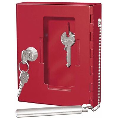 WEDO 10250102X Coffre à clés d'urgence - Verre remplaçable - Acier - Rouge WEDO 10250102X Coffre à clés d'urgence - Verre remplaçable - Acier - Rouge
