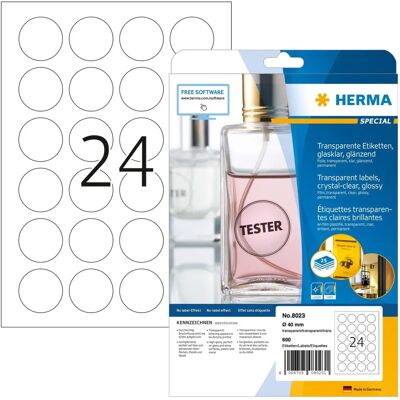 HERMA 8023 Weatherproof Round Labels - Labels HERMA 8023 Weatherproof Round Labels - Labels