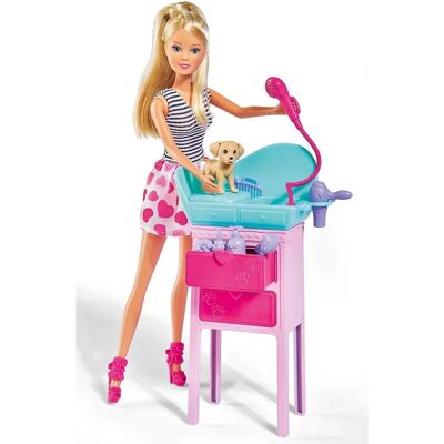 Simba Steffi Love - Cute Pet Salon Doll Playset - Doll, Accessories, 29cm Simba Steffi Love - Cute Pet Salon Doll Playset - Doll, Accessories, 29cm
