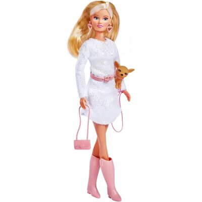 Simba Toys Chic Walk - Panenka s příslušenstvím pro děti 4+ Simba Toys Chic Walk - Panenka s příslušenstvím pro děti 4+