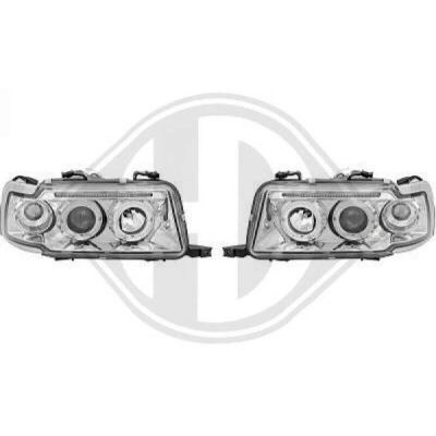 Diederichs Modell 1015280 Chrom Scheinwerfersatz für Audi 80 B4 Diederichs Modell 1015280 Chrom Scheinwerfersatz für Audi 80 B4
