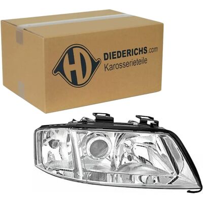 Diederichs Audi A6 C5 Høyre frontlys - H1/H7, Med Regulering - Frontlys Diederichs Audi A6 C5 Høyre frontlys - H1/H7, Med Regulering - Frontlys
