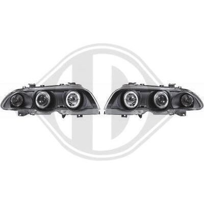 Fari Diederichs 1214485 - Rotondi, Nero, Vetro Trasparente Fari Diederichs 1214485 - Rotondi, Nero, Vetro Trasparente