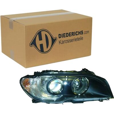 Diederichs Faro BMW Serie 3 - H7/H7, Destro, Bianco/Nero, Con Indicator Diederichs Faro BMW Serie 3 - H7/H7, Destro, Bianco/Nero, Con Indicator