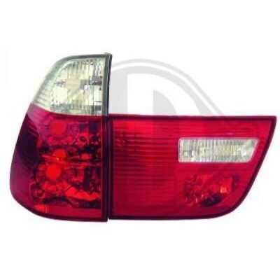 Diederichs 1290095 Kit Luci Posteriori BMW X5 - Vetro Trasparente Rosso Bianco Diederichs 1290095 Kit Luci Posteriori BMW X5 - Vetro Trasparente Rosso Bianco