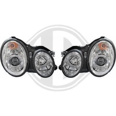 Diederichs H1 Chrome Headlight Set - Headlight Diederichs H1 Chrome Headlight Set - Headlight