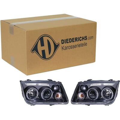 Diederichs H1/H3 Scheinwerfer Set - Schwarz - Scheinwerfer Set Diederichs H1/H3 Scheinwerfer Set - Schwarz - Scheinwerfer Set