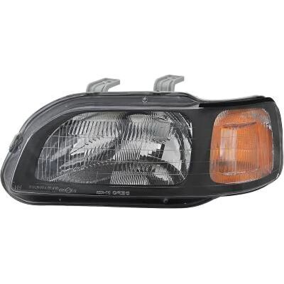 Faro anteriore sinistro Diederichs Honda Civic - Nero - H4, P21W, W5W Faro anteriore sinistro Diederichs Honda Civic - Nero - H4, P21W, W5W