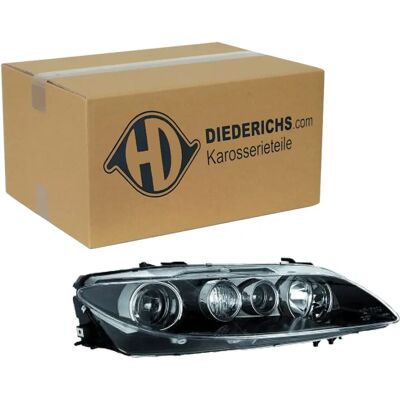 Diederichs Scheinwerfer - Rechts, Mazda 6, Elektromotor, H1, Schwarz - Scheinwerfer Diederichs Scheinwerfer - Rechts, Mazda 6, Elektromotor, H1, Schwarz - Scheinwerfer