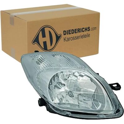 Diederichs 6606180 Faro - Destro, Cromato, H4, per Toyota Yaris 2009+ Diederichs 6606180 Faro - Destro, Cromato, H4, per Toyota Yaris 2009+