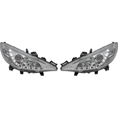Diederichs 4226386 Forlygtesæt - Peugeot 207 Krom H1 Diederichs 4226386 Forlygtesæt - Peugeot 207 Krom H1