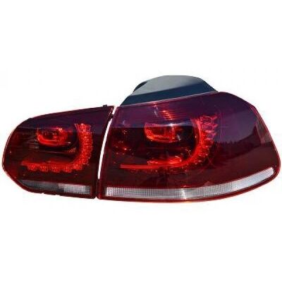Diederichs 2215497 Tummanpunainen Takavalo Setti - VW Golf 6 Diederichs 2215497 Tummanpunainen Takavalo Setti - VW Golf 6