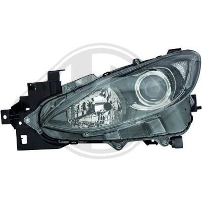 Fanale Diederichs Mazda 3 - Destra, H15 & H11, Senza Motore Fanale Diederichs Mazda 3 - Destra, H15 & H11, Senza Motore