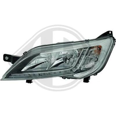 DIEDERICHS Venstreside Chrome Forlygter - Fiat, Peugeot, Citroën DIEDERICHS Venstreside Chrome Forlygter - Fiat, Peugeot, Citroën