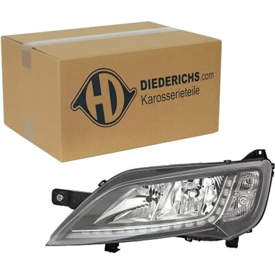 DIEDERICHS 3484985 Reflektor - Lewy, H7/H7, Czarny, dla Fiat, Peugeot, Citroën DIEDERICHS 3484985 Reflektor - Lewy, H7/H7, Czarny, dla Fiat, Peugeot, Citroën