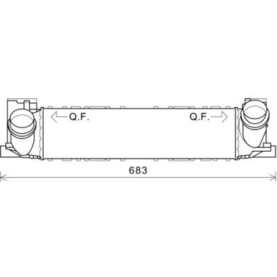 Diederichs DCA1083 Intercooler - BMW 1, 2, 3, 4 - Aluminiums klima Diederichs DCA1083 Intercooler - BMW 1, 2, 3, 4 - Aluminiums klima