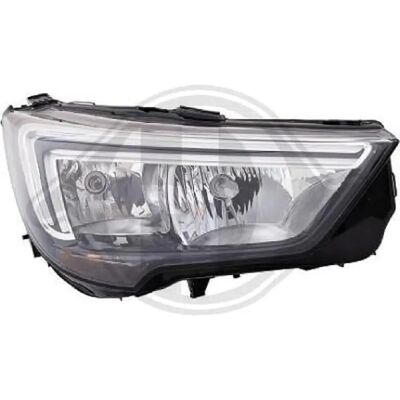 Faro Diederichs H7 per Opel Crossland - Destra, Senza LED Faro Diederichs H7 per Opel Crossland - Destra, Senza LED