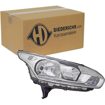 DIEDERICHS 1455784 Scheinwerfer für Ford Transit V408 Van - Rechts, H15, H7, Chrom DIEDERICHS 1455784 Scheinwerfer für Ford Transit V408 Van - Rechts, H15, H7, Chrom