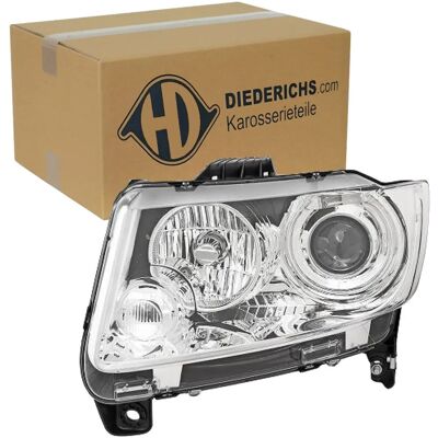 Diederichs Model 2613081 - Forlygter til Jeep - Krom, H9, Venstre Diederichs Model 2613081 - Forlygter til Jeep - Krom, H9, Venstre