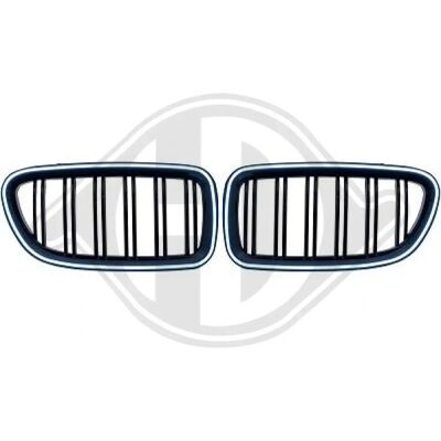DIEDERICHS 1225241 Zwarte Glanzende Radiateurgrill - Radiatorrooster voor BMW 5 Serie Sedan DIEDERICHS 1225241 Zwarte Glanzende Radiateurgrill - Radiatorrooster voor BMW 5 Serie Sedan