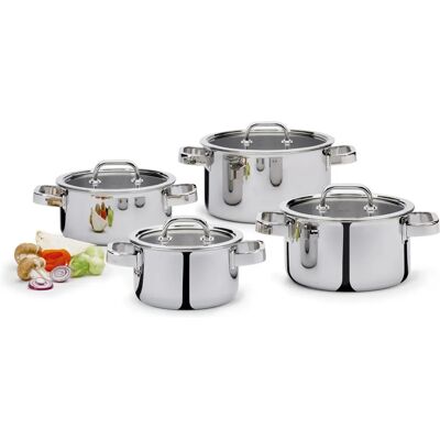 Set de Casseroles Finesse en Inox Spring 4 pièces Set de Casseroles Finesse en Inox Spring 4 pièces