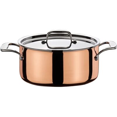 Spring Culinox Cocotte en Cuivre pour Induction 16cm 1,40l Spring Culinox Cocotte en Cuivre pour Induction 16cm 1,40l