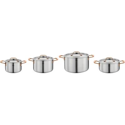 Spring Gourmet Pfannenset 4-tlg Rose Goud - Kochgeschirr Set Spring Gourmet Pfannenset 4-tlg Rose Goud - Kochgeschirr Set