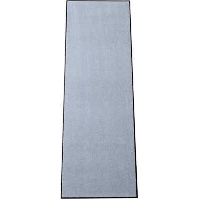 Efia Waschbare Fußmatte 60 x 180 cm Solide Salon Löwe Silber Grau - Fußmatte Efia Waschbare Fußmatte 60 x 180 cm Solide Salon Löwe Silber Grau - Fußmatte