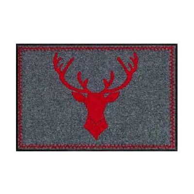 Salonloewe SLD1148-050x075 Tapis rectangulaire intérieur/extérieur gris rouge - Publicité Salonloewe SLD1148-050x075 Tapis rectangulaire intérieur/extérieur gris rouge - Publicité