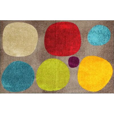 Tapis Efia Salon lion 115 x 175 cm lavable, antidérapant, cercles - Tapis - Publicité Tapis Efia Salon lion 115 x 175 cm lavable, antidérapant, cercles - Tapis - Publicité