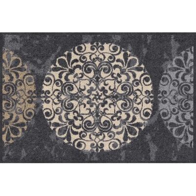 Efia Salon Löwenfliesen Kreise waschbarer Fußmatte 50 x 75 cm - Fußmatte Efia Salon Löwenfliesen Kreise waschbarer Fußmatte 50 x 75 cm - Fußmatte