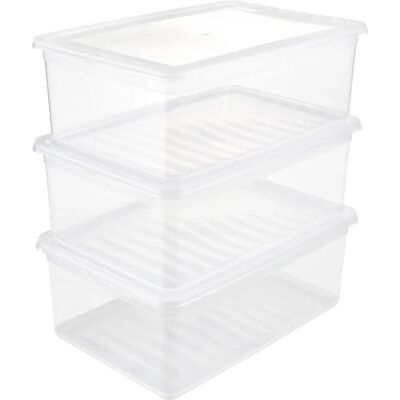 Keeeper Bea Aufbewahrungsboxen - Belüftet, Transparent, 3er Pack Keeeper Bea Aufbewahrungsboxen - Belüftet, Transparent, 3er Pack