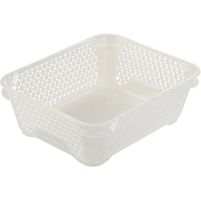 Keeeper Collection Mini Panier Mirko - Empilable, Transparent, Moderne Texture - Publicité Keeeper Collection Mini Panier Mirko - Empilable, Transparent, Moderne Texture - Publicité