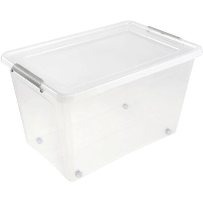 Keeeper Lars Storage Box - Wheels, 60L, Transparent - Storage Type Keeeper Lars Storage Box - Wheels, 60L, Transparent - Storage Type