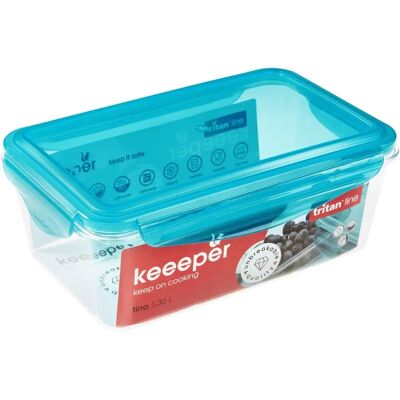 Keeeper Tino Récipient de stockage - Bleu - 1,35L Keeeper Tino Récipient de stockage - Bleu - 1,35L