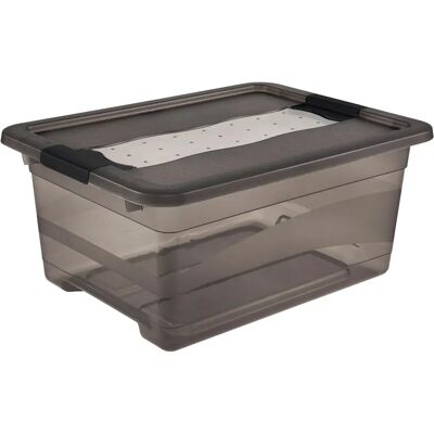 Keeeper Cornelia Aufbewahrungsbox - Mit Deckel, 12L, Kristallgrau Keeeper Cornelia Aufbewahrungsbox - Mit Deckel, 12L, Kristallgrau