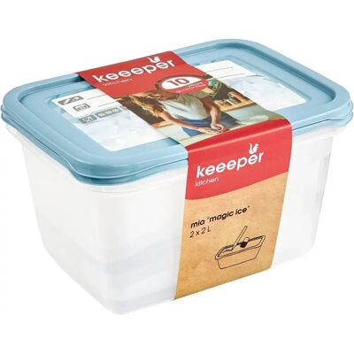 Keeeper Blau Magic Ice Gefrierbox-Set - Einfrieren & Lagern Keeeper Blau Magic Ice Gefrierbox-Set - Einfrieren & Lagern