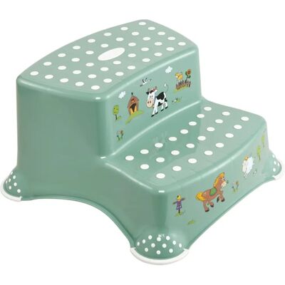 keeeper Funny Farm Marchepied à deux niveaux - Marchepied Funny Farm nordic green keeeper Funny Farm Marchepied à deux niveaux - Marchepied Funny Farm nordic green