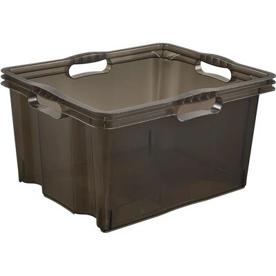 Keeeper Aufbewahrungsbox Franz 24 Liter Kristall-Grau Keeeper Aufbewahrungsbox Franz 24 Liter Kristall-Grau