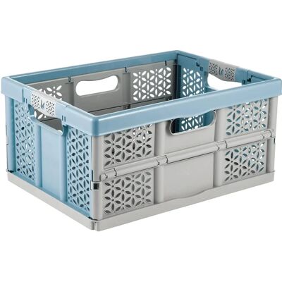 Keeeper Lea 32L Boîte de Rangement Bleu Nordique - Professionnel Keeeper Lea 32L Boîte de Rangement Bleu Nordique - Professionnel