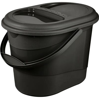 Keeeper Elsa Bio-Abfalleimer - 13L, Graphit, Oval Keeeper Elsa Bio-Abfalleimer - 13L, Graphit, Oval
