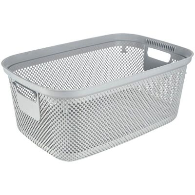 Cesto de ropa de plástico gris Bosse - Laundry Basket Cesto de ropa de plástico gris Bosse - Laundry Basket