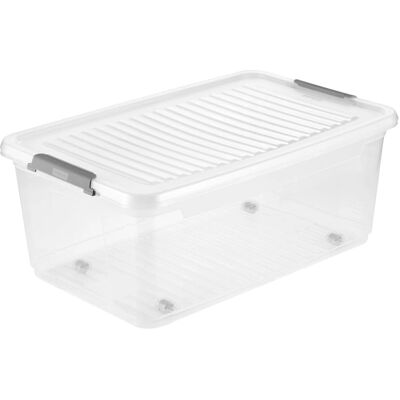 Keeper Leo 37L Aufbewahrungsbox - Transparent Kunststoff mit Rollen Keeper Leo 37L Aufbewahrungsbox - Transparent Kunststoff mit Rollen