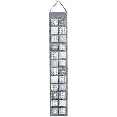 Heitmann Deco Grijs Beige Wit Linnen Adventskalender - Adventskalender Heitmann Deco Grijs Beige Wit Linnen Adventskalender - Adventskalender
