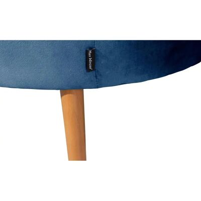 Max Winzer - Miranda - blau - Samtvelours - Loungesessel Max Winzer - Miranda - blau - Samtvelours - Loungesessel