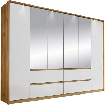 rauch ORANGE Mainz Kleiderschrank - 6 Türen, LED-Beleuchtung, Verstellbare Regale rauch ORANGE Mainz Kleiderschrank - 6 Türen, LED-Beleuchtung, Verstellbare Regale